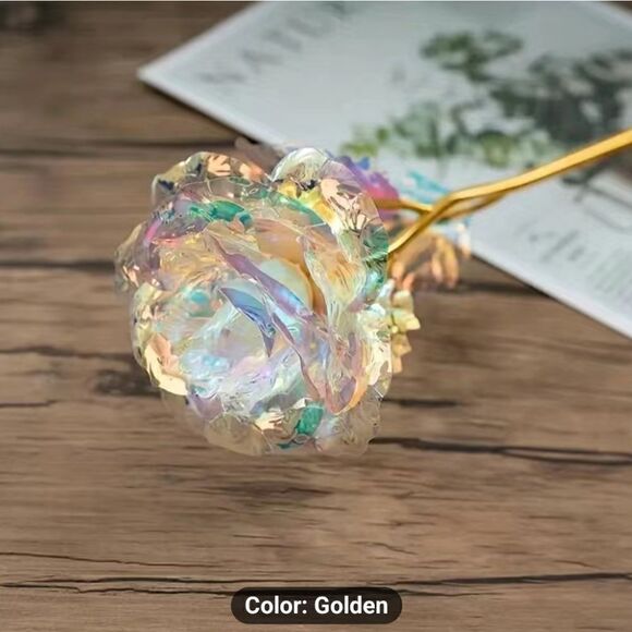 1pc Immortal Golden Roses, A Perfect Gift For Your Love - Picture 5 of 10